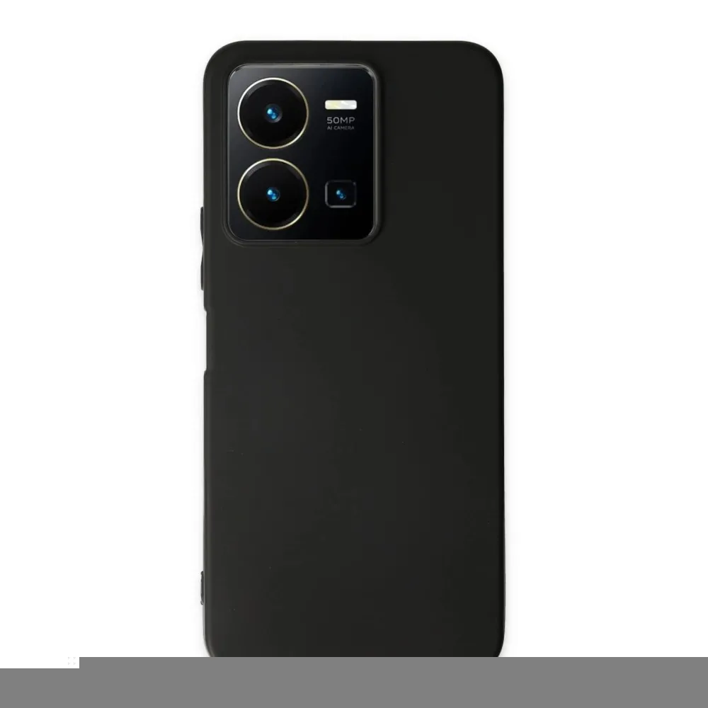 Newface Vivo Y35 Kılıf First Silikon - Siyah