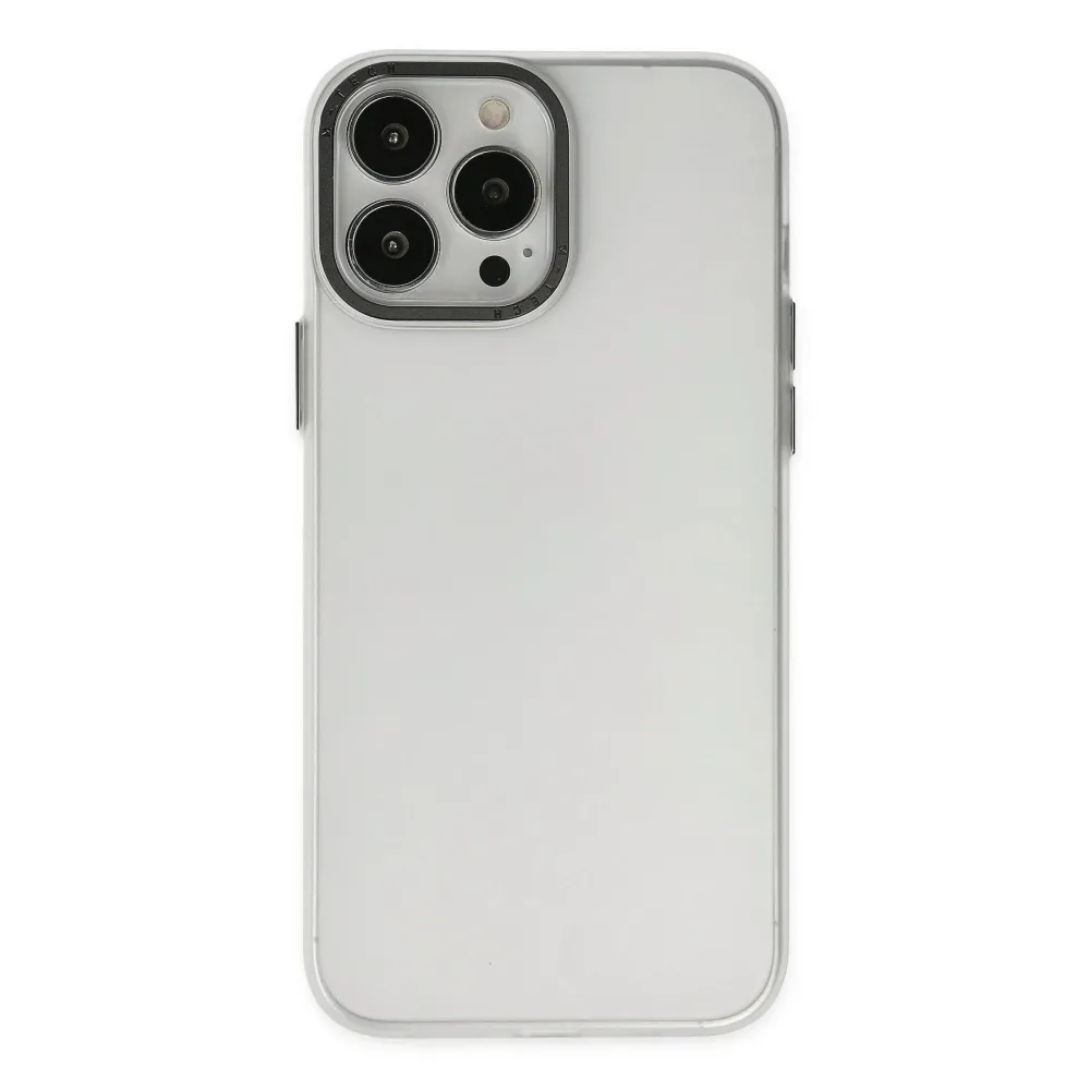 Newface Iphone 13 Pro Max Kılıf Modos Metal Kapak - Şeffaf