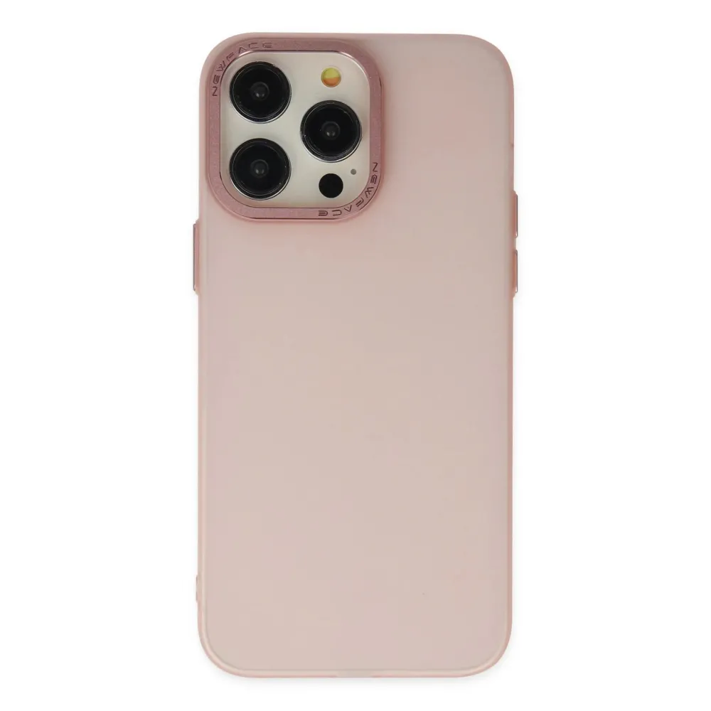 Newface Iphone 13 Pro Max Kılıf Modos Metal Kapak - Pembe