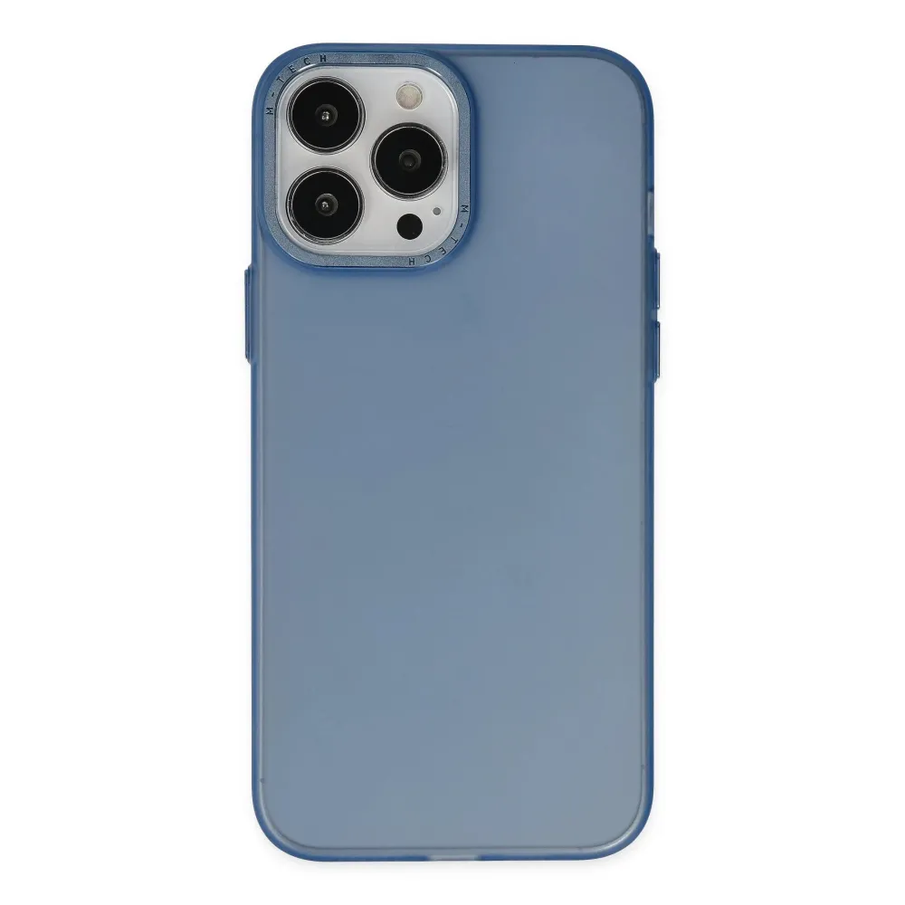 Newface Iphone 13 Pro Max Kılıf Modos Metal Kapak - Lacivert