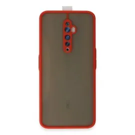 Newface Oppo Reno 2Z Kılıf Montreal Silikon Kapak - Kırmızı