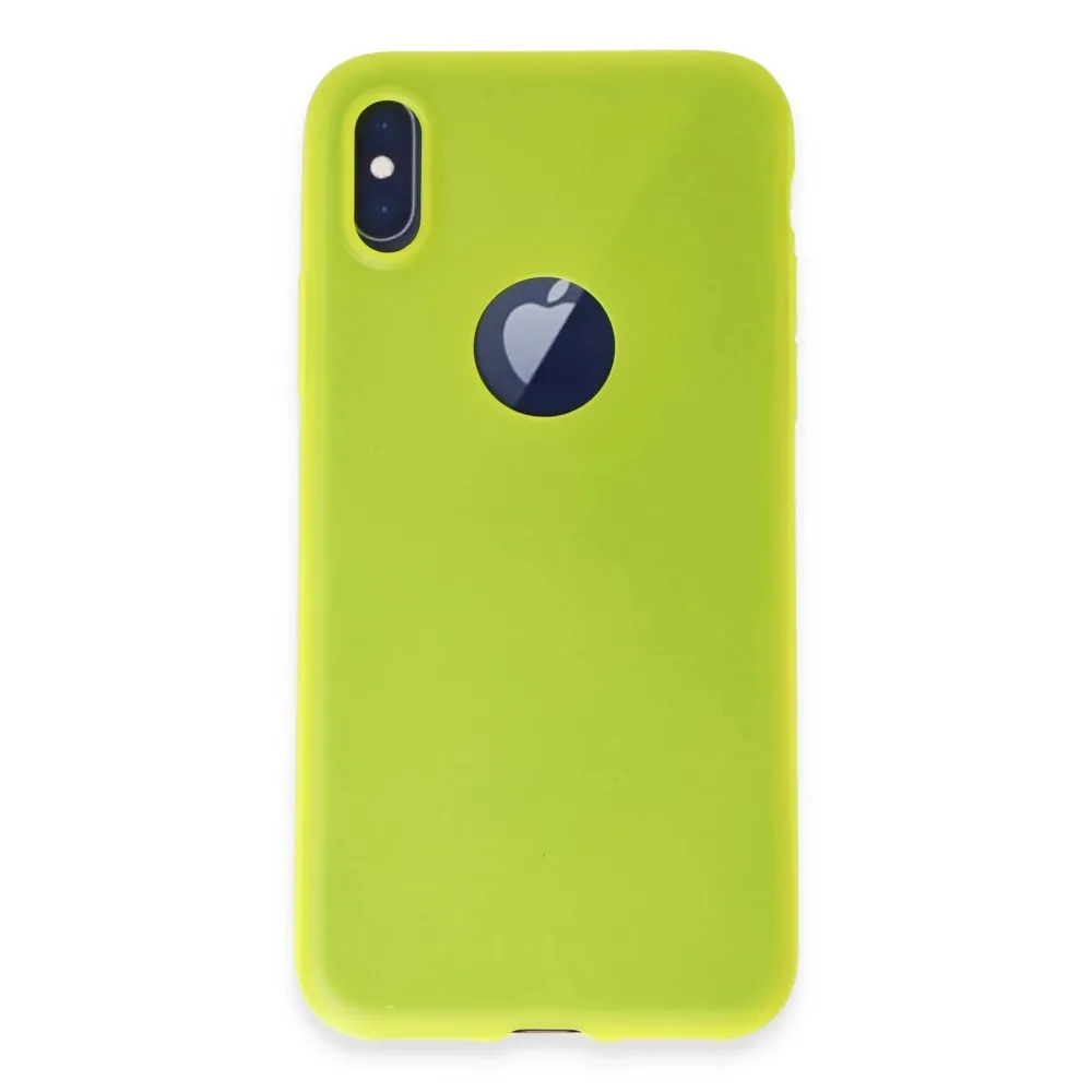 Newface Iphone X Kılıf First Silikon - Parlak Sarı