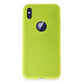 Newface Iphone X Kılıf First Silikon - Parlak Sarı