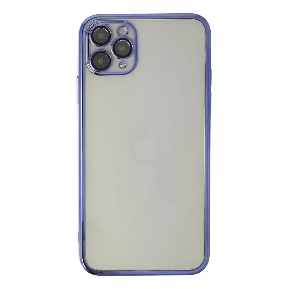 Newface Iphone 11 Pro Max Kılıf Razer Lensli Silikon - Mor