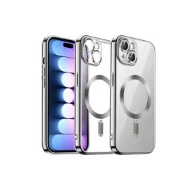 Newface iPhone 13 Kılıf Kross Magneticsafe Kapak - Gümüş