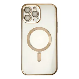 Newface Iphone 13 Pro Kılıf Kross Magneticsafe Kapak - Gold