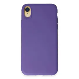 Newface iPhone XR Kılıf First Silikon - Mor