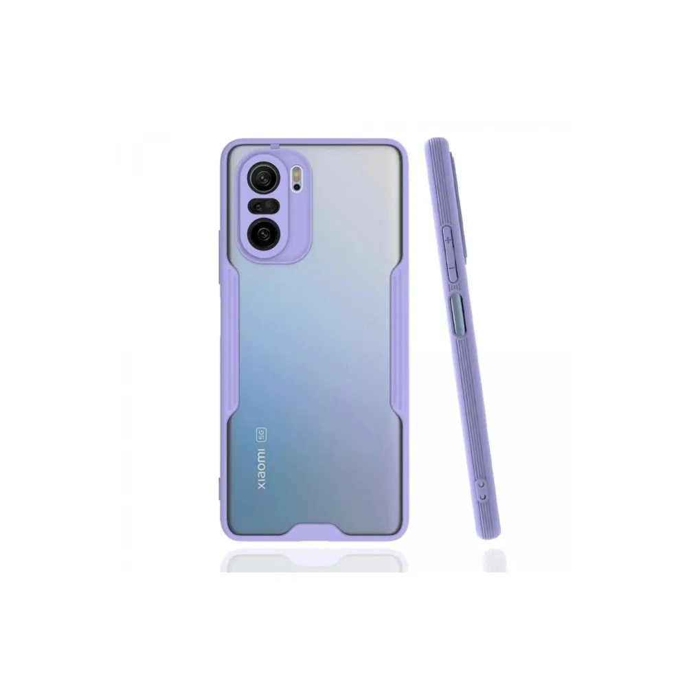Newface Xiaomi Poco F3 Kılıf Platin Silikon - Lila