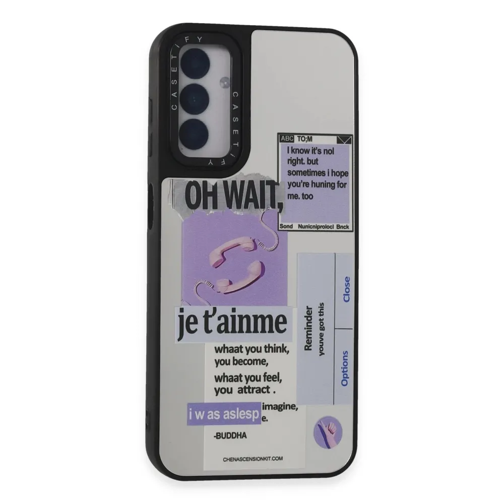 Newface Samsung Galaxy M14 5G Kılıf Mirror Desenli Kapak - Mirror - 4