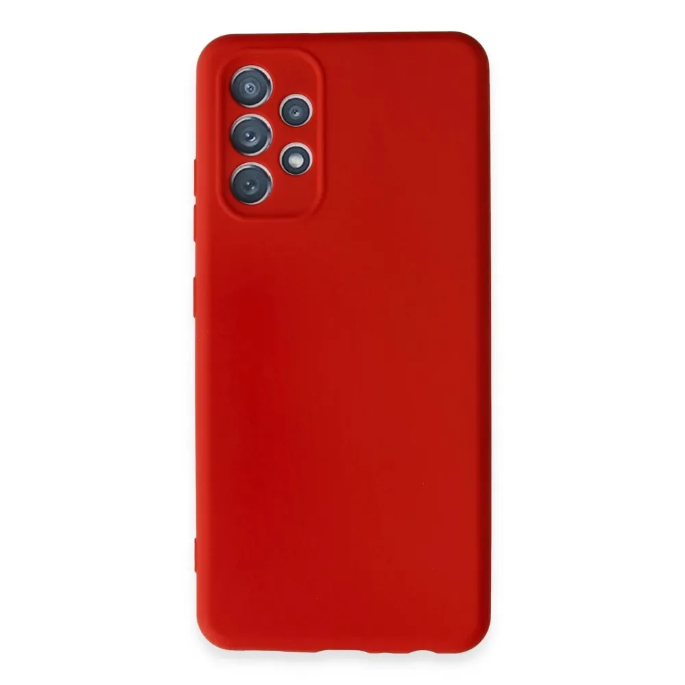 Newface Samsung Galaxy A32 Kılıf First Silikon - Kırmızı