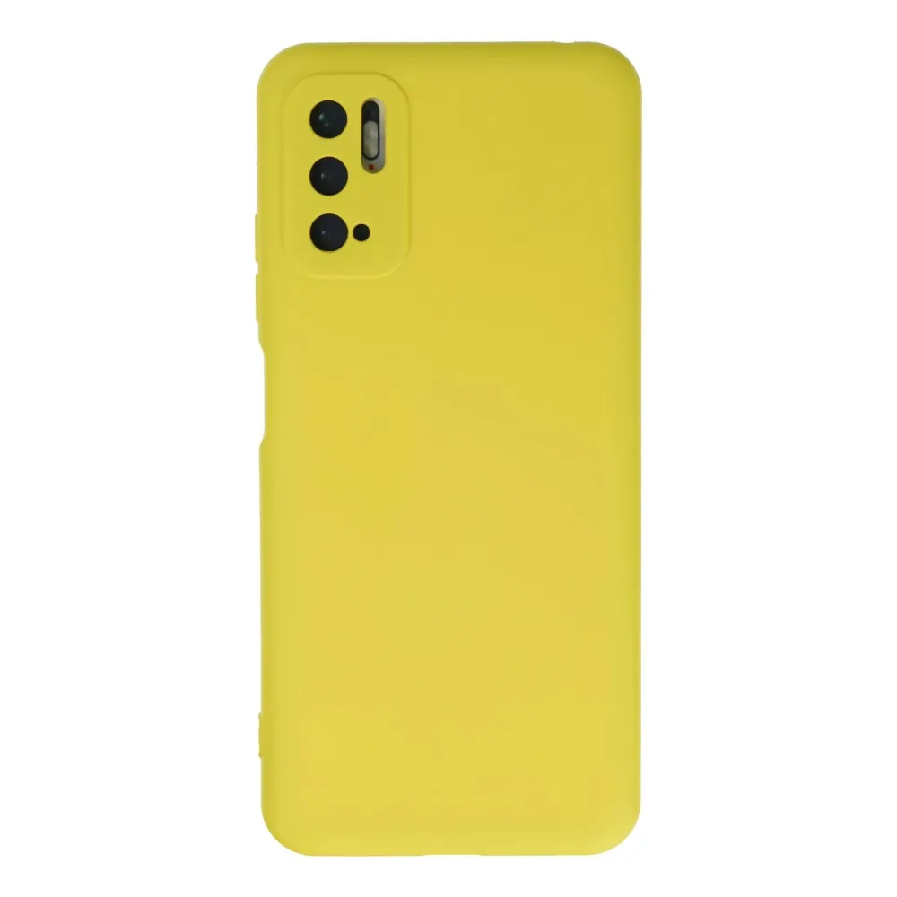 Newface Xiaomi Redmi Note 10 5G Kılıf Nano Içi Kadife Silikon - Sarı
