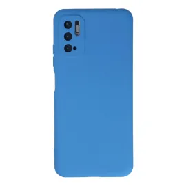 Newface Xiaomi Redmi Note 10 5G Kılıf Nano Içi Kadife Silikon - Mavi