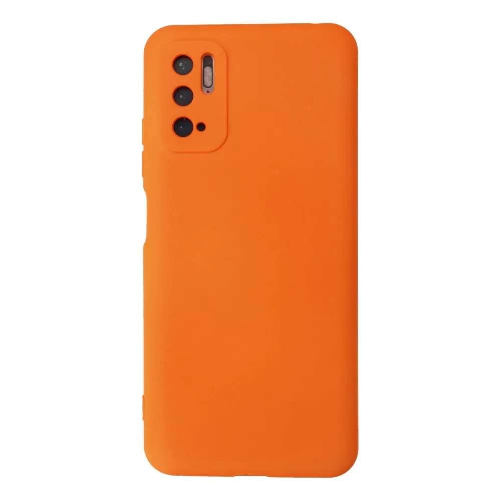 Newface Xiaomi Redmi Note 10 5G Kılıf Nano Içi Kadife Silikon - Turuncu
