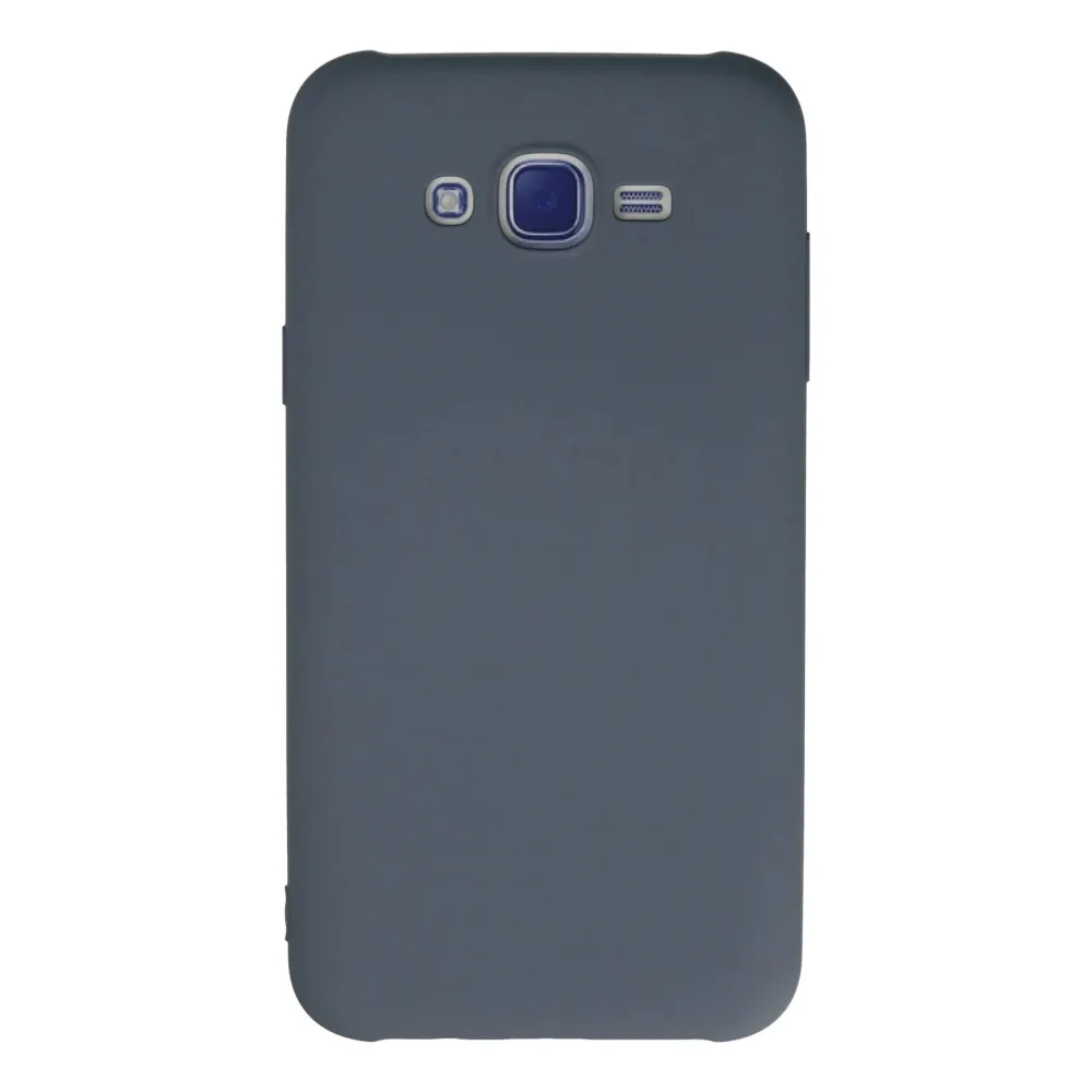 Newface Samsung Galaxy J7 Kılıf Nano Içi Kadife Silikon - Gri