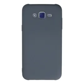 Newface Samsung Galaxy J7 Kılıf Nano Içi Kadife Silikon - Gri