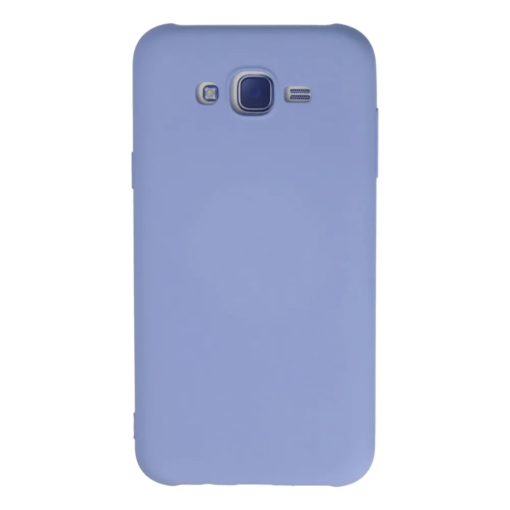 Newface Samsung Galaxy J7 Kılıf Nano Içi Kadife Silikon - Lila