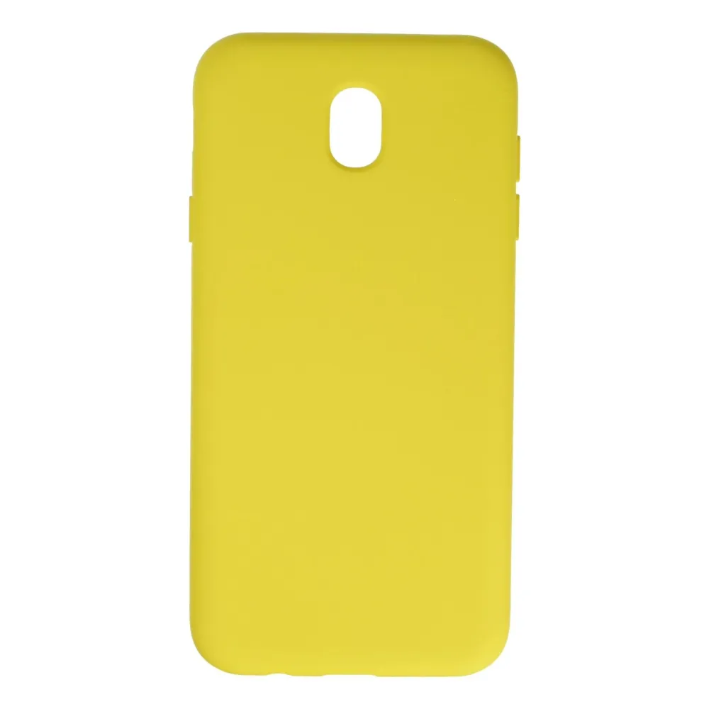 Newface Samsung Galaxy J7 Pro / J730 Kılıf Nano Içi Kadife Silikon - Sarı