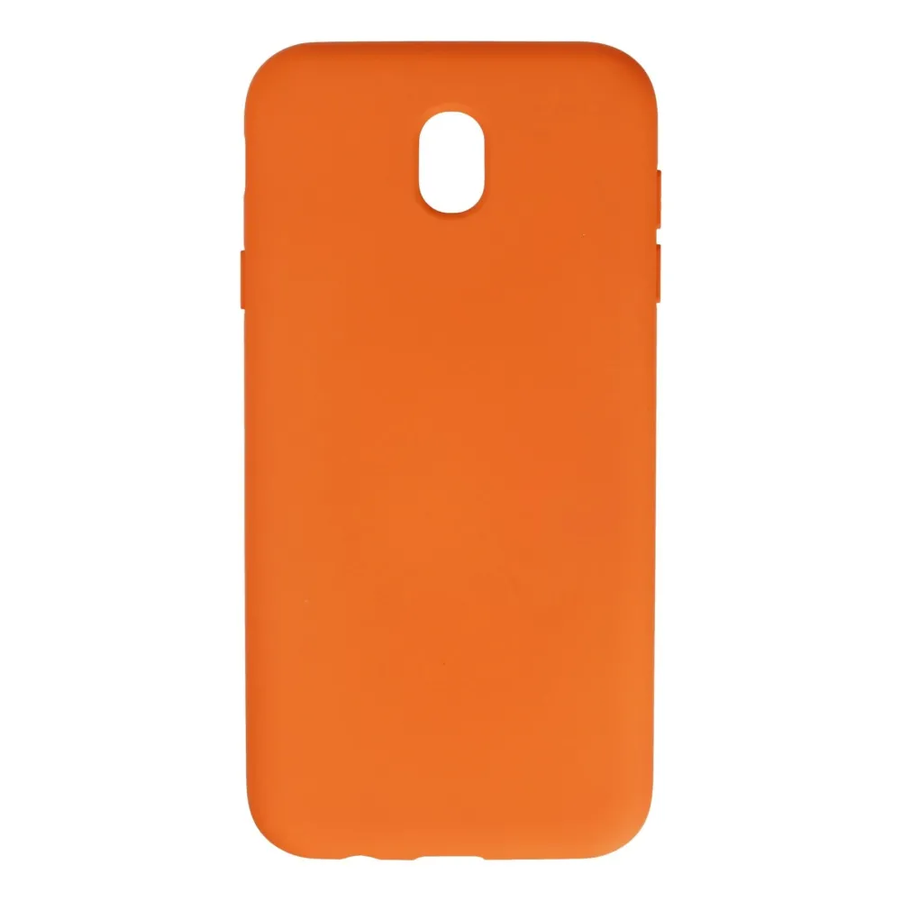 Newface Samsung Galaxy J7 Pro / J730 Kılıf Nano Içi Kadife Silikon - Turuncu