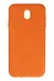 Newface Samsung Galaxy J7 Pro / J730 Kılıf Nano Içi Kadife Silikon - Turuncu