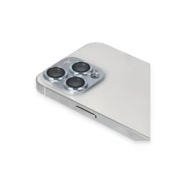 Newface iPhone 13 Pro Max Pers Alüminyum Kamera Lens - Sierra Blue