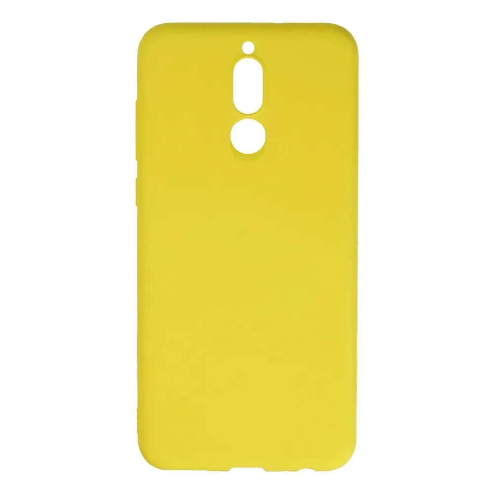 Newface Huawei Mate 10 Lite Kılıf Nano Içi Kadife Silikon - Sarı