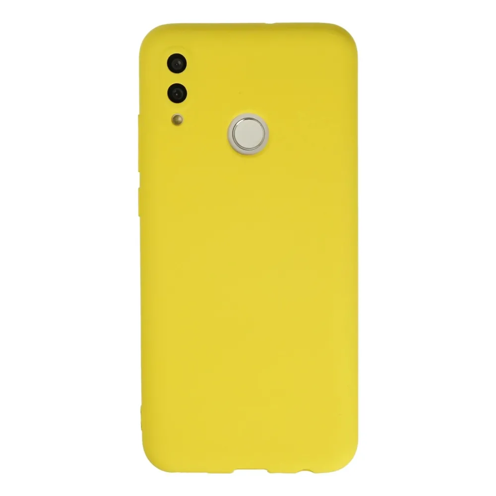 Newface Huawei P Smart 2019 Kılıf Nano Içi Kadife Silikon - Sarı