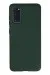 Newface Samsung Galaxy S20 Kılıf Nano Içi Kadife Silikon - Koyu Yeşil