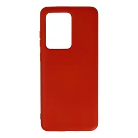 Newface Samsung Galaxy S20 Ultra Kılıf Nano Içi Kadife Silikon - Kırmızı