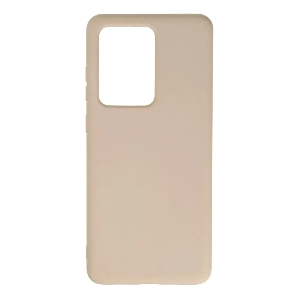 Newface Samsung Galaxy S20 Ultra Kılıf Nano Içi Kadife Silikon - Pudra