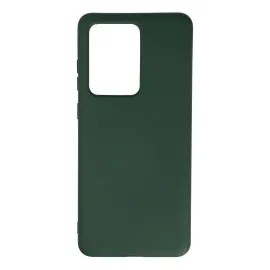 Newface Samsung Galaxy S20 Ultra Kılıf Nano Içi Kadife Silikon - Koyu Yeşil