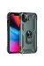 Newface Iphone 13 Kılıf Sofya Yüzüklü Silikon Kapak - Yeşil