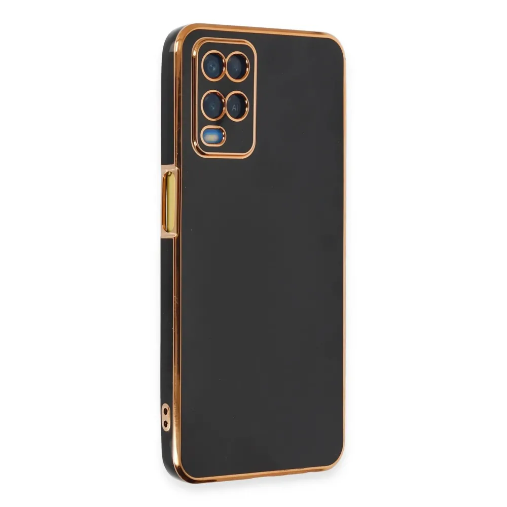 Newface Oppo A54 4G Kılıf Volet Silikon - Siyah