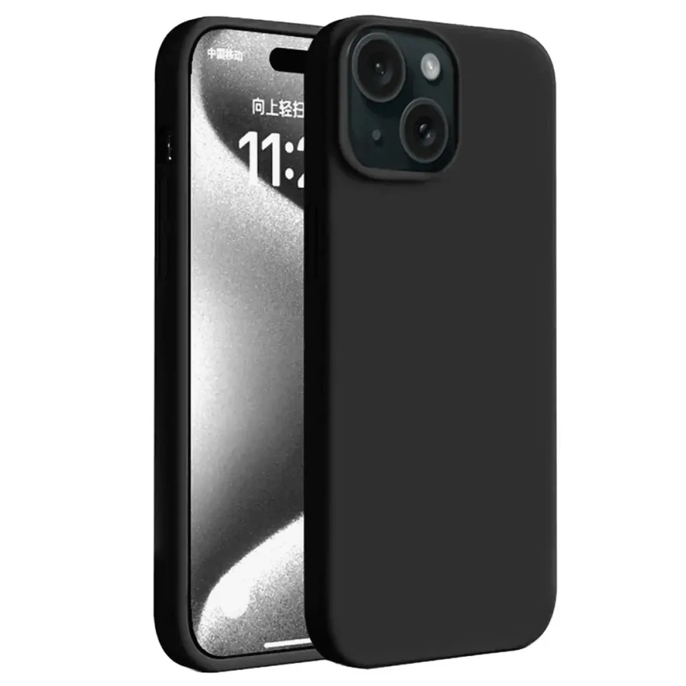 Newface Iphone 15 Plus Kılıf First Silikon - Siyah