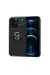 Newface Iphone 13 Pro Max Kılıf Range Yüzüklü Silikon - Siyah