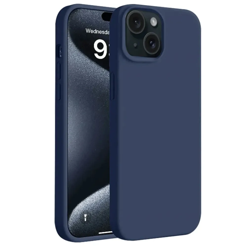 Newface Iphone 15 Plus Kılıf First Silikon - Lacivert