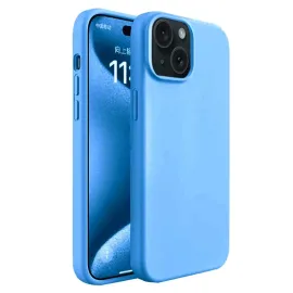 Newface Iphone 15 Plus Kılıf First Silikon - Mavi