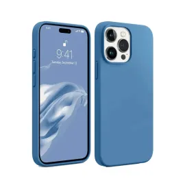 Newface Iphone 15 Pro Kılıf First Silikon - Mavi