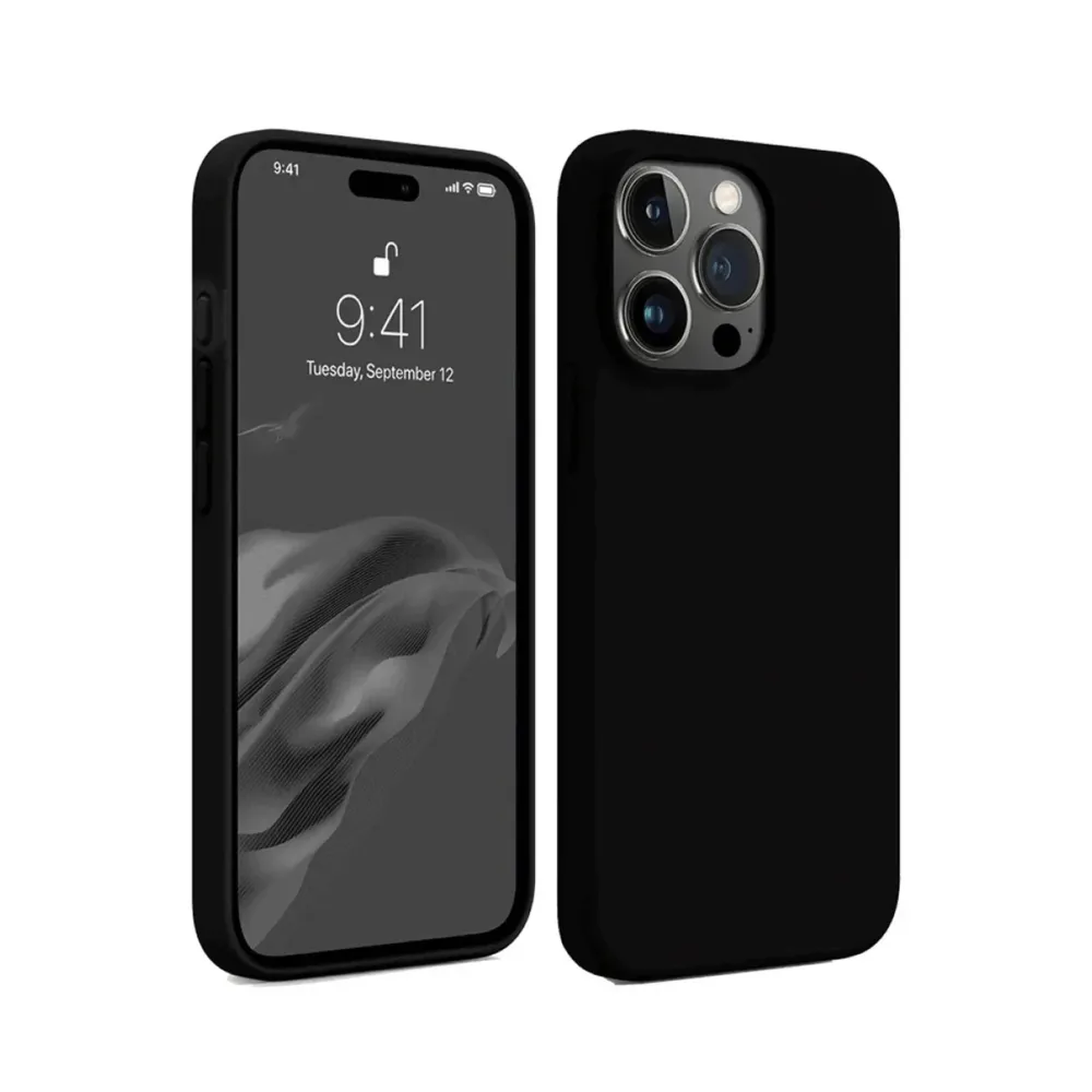 Newface Iphone 15 Pro Max Kılıf First Silikon - Siyah