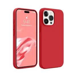 Newface Iphone 15 Pro Max Kılıf First Silikon - Kırmızı