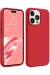 Newface Iphone 15 Pro Max Kılıf First Silikon - Kırmızı