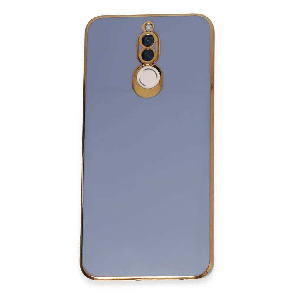 Newface Huawei Mate 10 Lite Kılıf Volet Silikon - Mavi