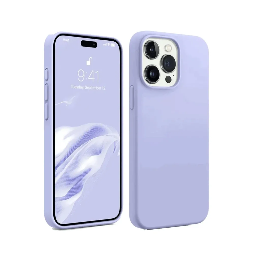 Newface Iphone 15 Pro Max Kılıf First Silikon - Lila