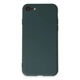Newface iPhone 7 Kılıf First Silikon - Koyu Yeşil