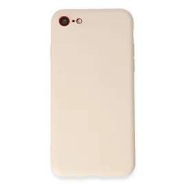 Newface Iphone 7 Kılıf First Silikon - Krem