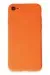 Newface iPhone 7 Kılıf First Silikon - Parlak Turuncu