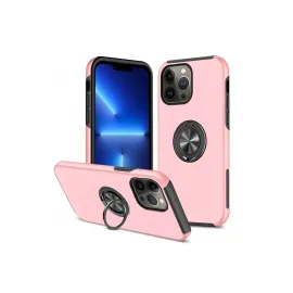 Newface Iphone 13 Pro Max Kılıf Elit Yüzüklü Kapak - Pembe