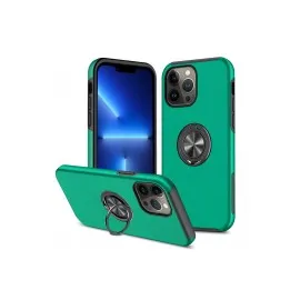 Newface Iphone 13 Pro Max Kılıf Elit Yüzüklü Kapak - Yeşil