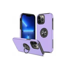 Newface Iphone 13 Pro Max Kılıf Elit Yüzüklü Kapak - Mor