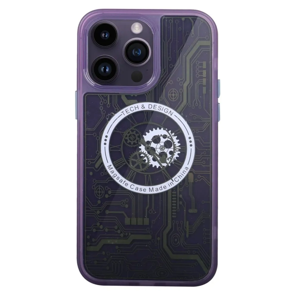 Newface Iphone 14 Pro Kılıf Magic Magneticsafe Silikon - Derin Mor