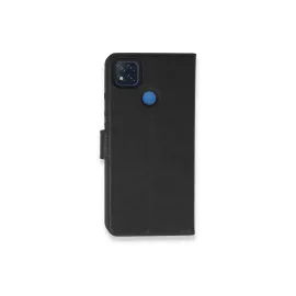 Newface Xiaomi Redmi 9C Kılıf Trend S Plus Kapaklı Kılıf - Siyah